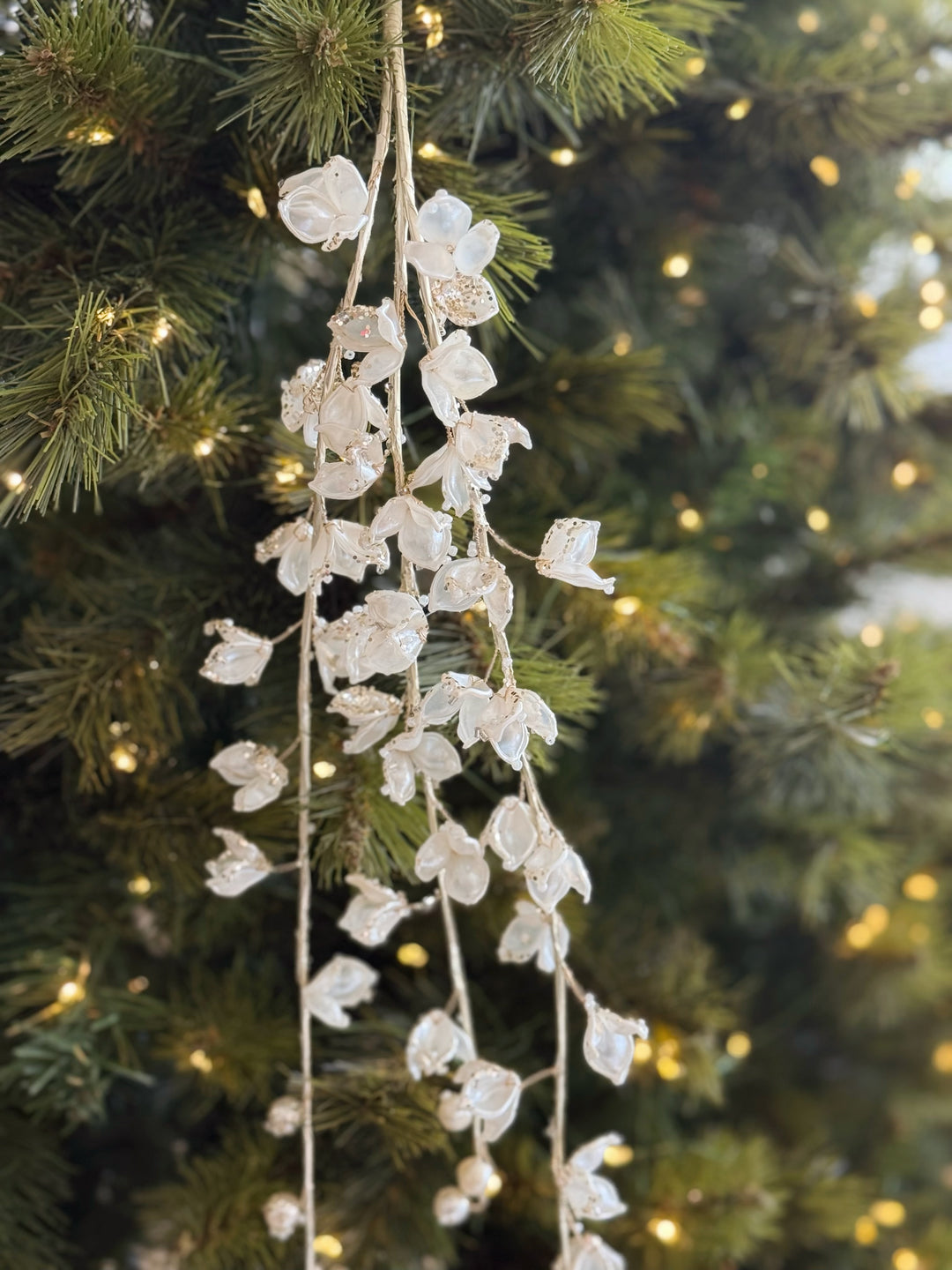 Frosted Pearl Blossom Branch