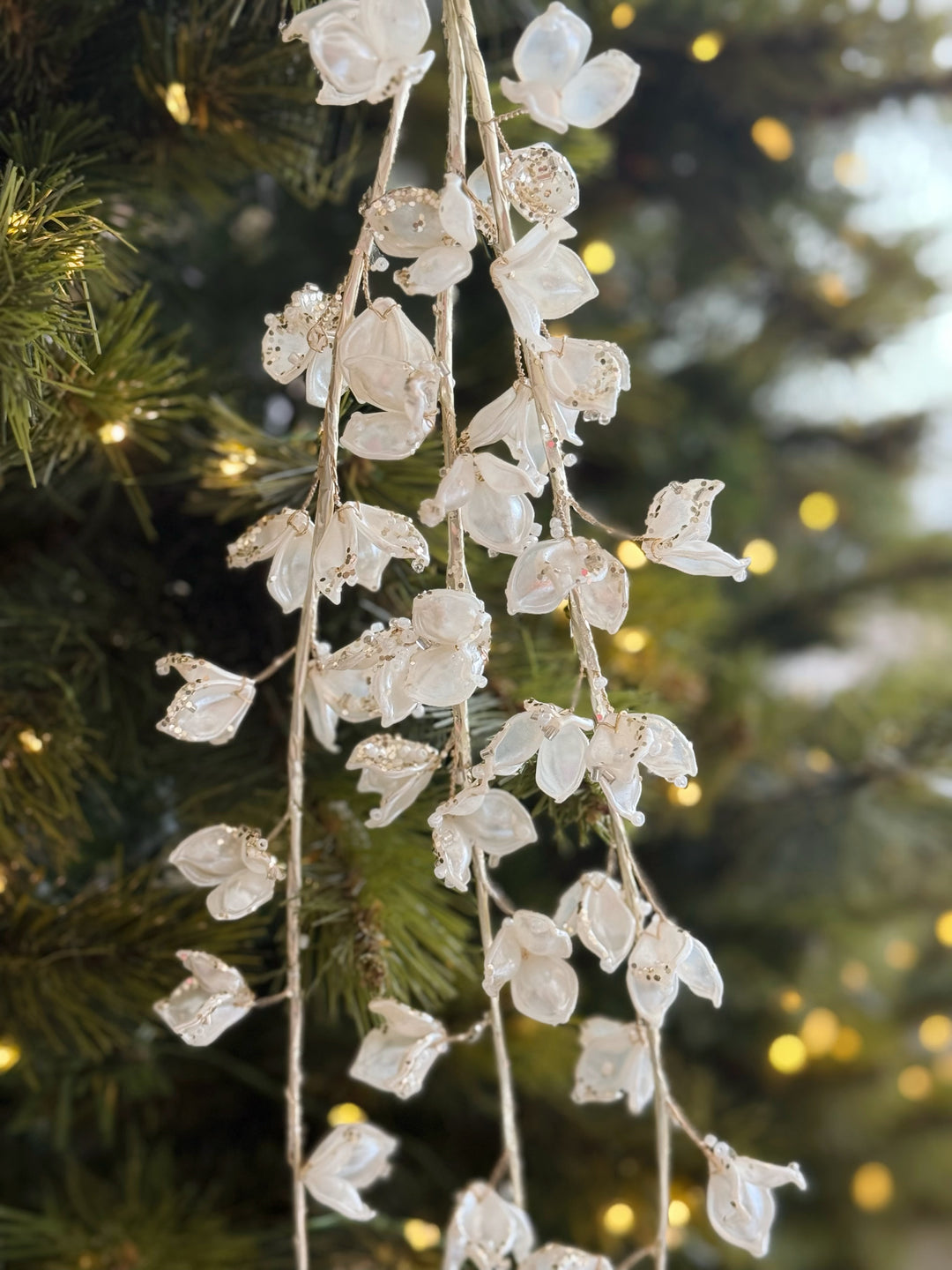 Frosted Pearl Blossom Branch