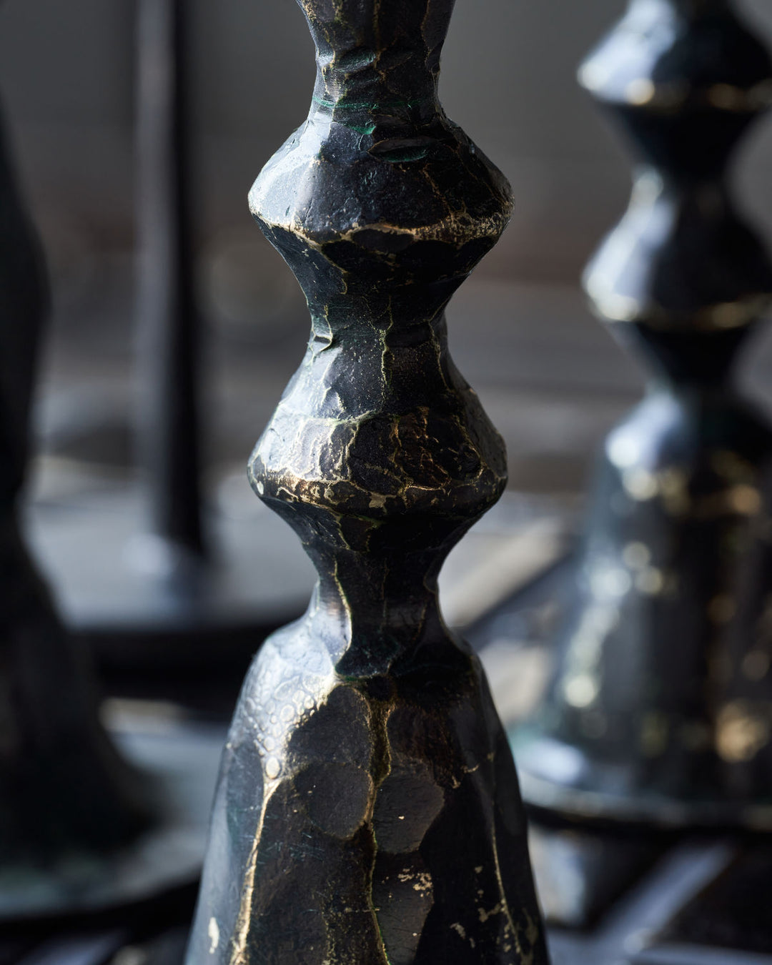 Mero Black Candle Stand - Small