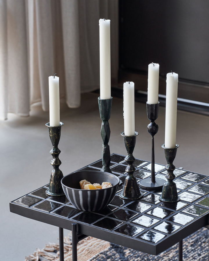 Mero Black Candle Stand - Small