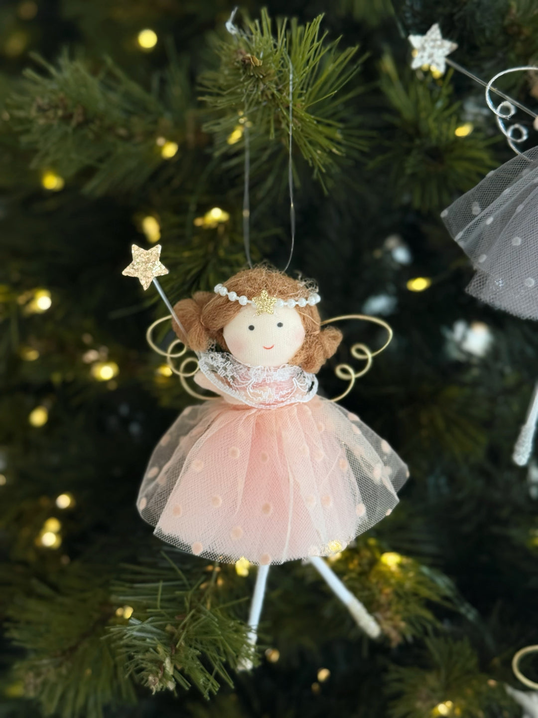 Twinkle Tulle Angel Ornament (3 colours)