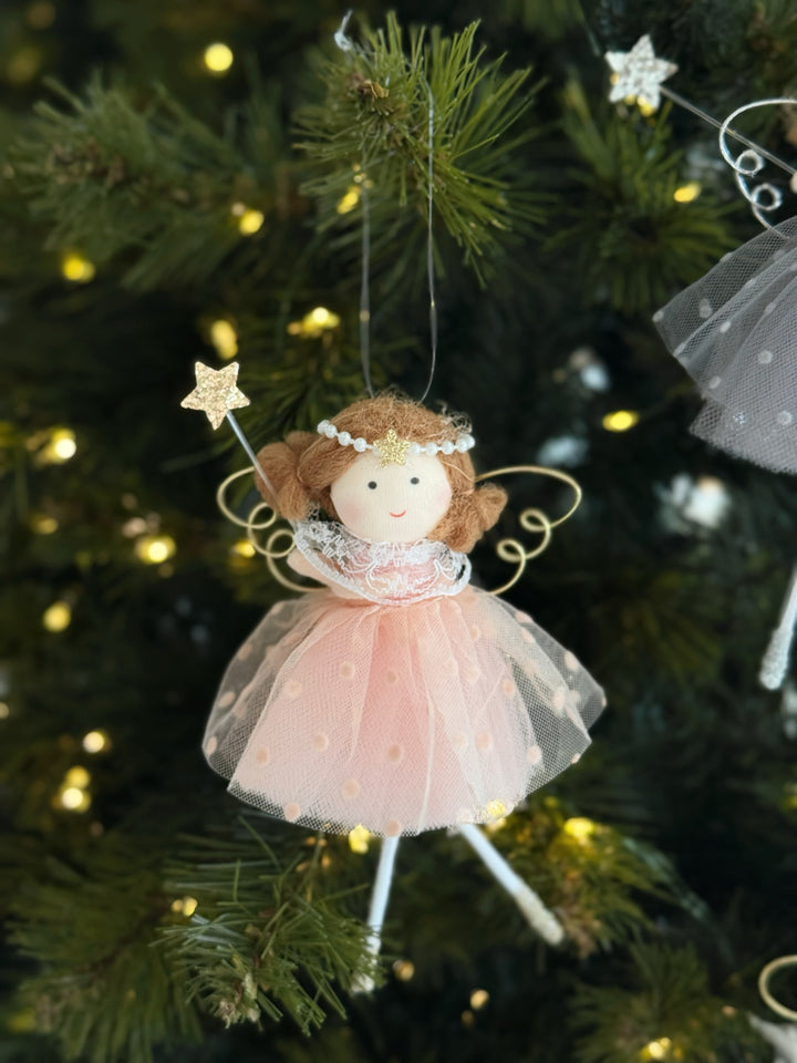 Twinkle Tulle Angel Ornament (3 colours)