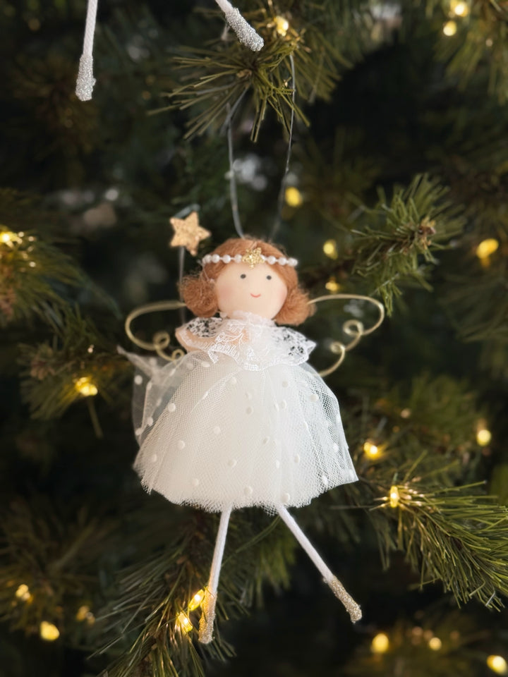 Twinkle Tulle Angel Ornament (3 colours)