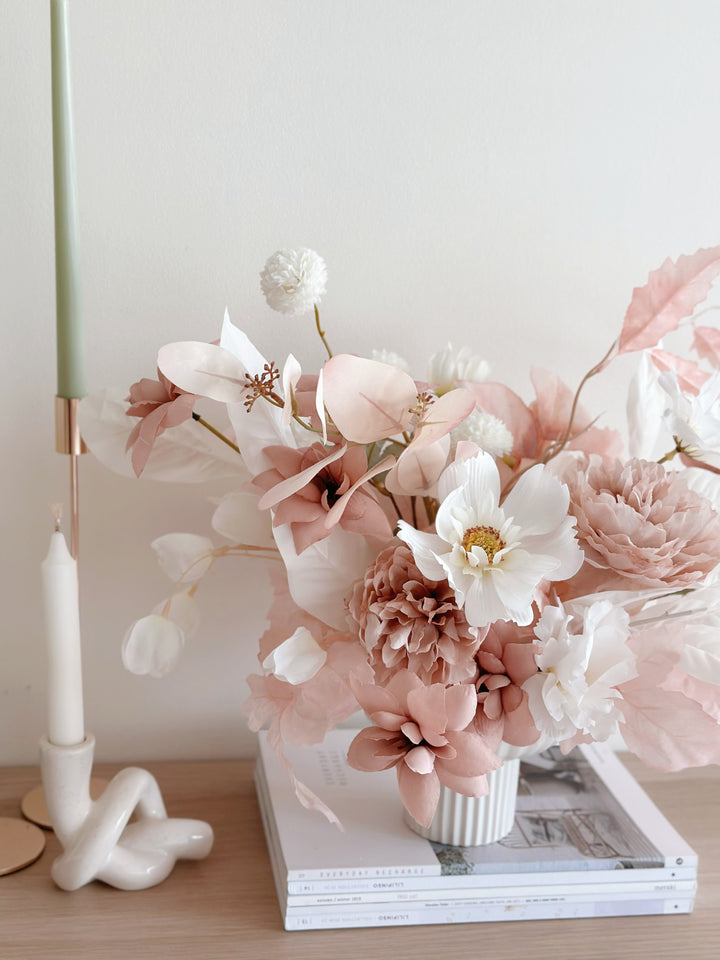Pastel & Cream Petal Elegance in the Pot (2-sided)