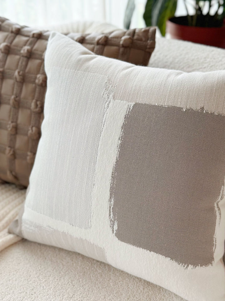 Canvas Stroke Cushion Cover