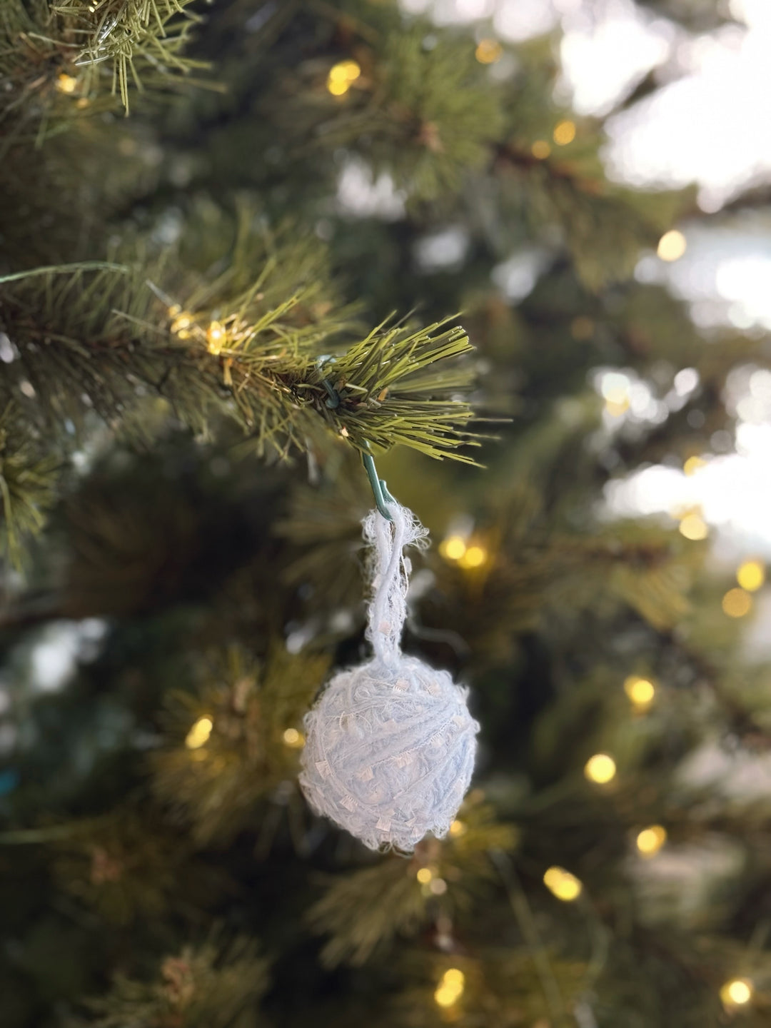 Frosted Meadow Yarn Bauble Set (set of 8)