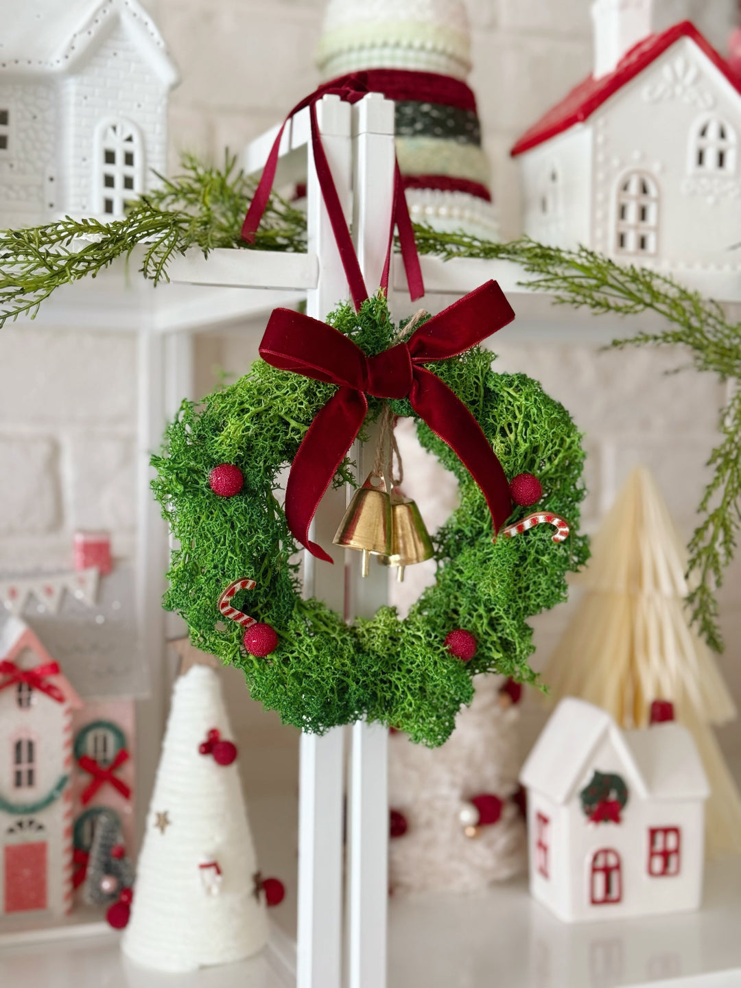 Velvet Bells Moss Wreath