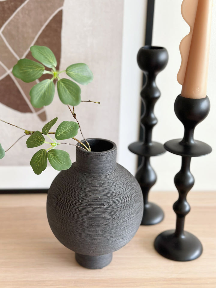Charcoal Trace Vase