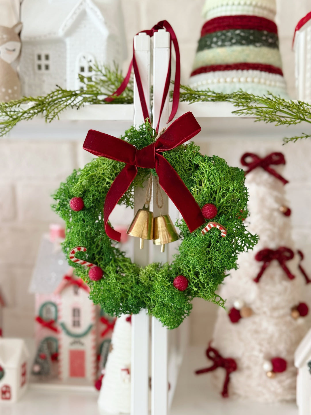 Velvet Bells Moss Wreath