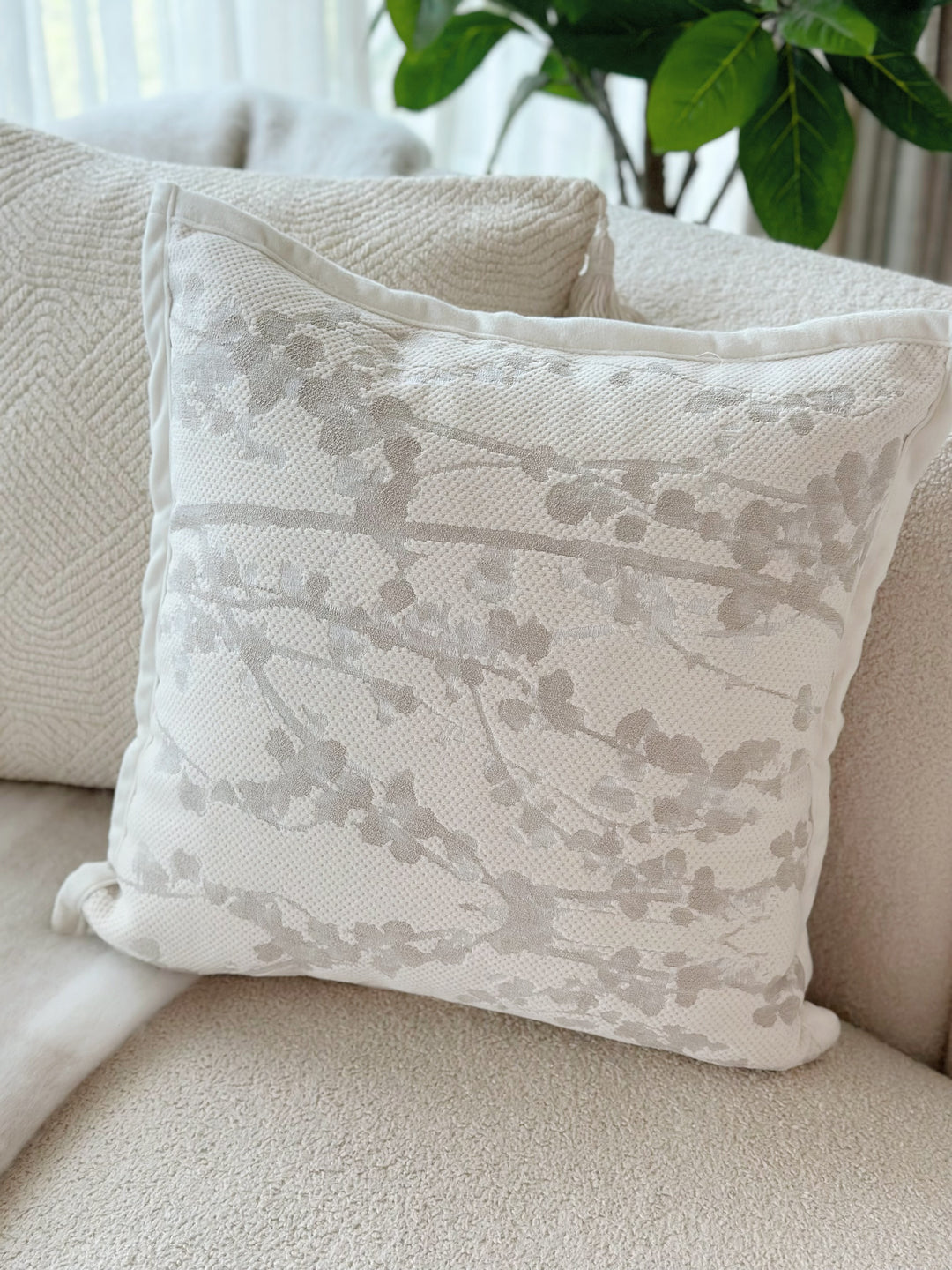 Oat Berries Branch Cushion Cover