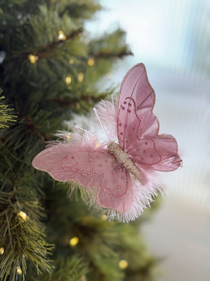 Whispering Wings Ornament Clip – Dusty Pink (set of 3)