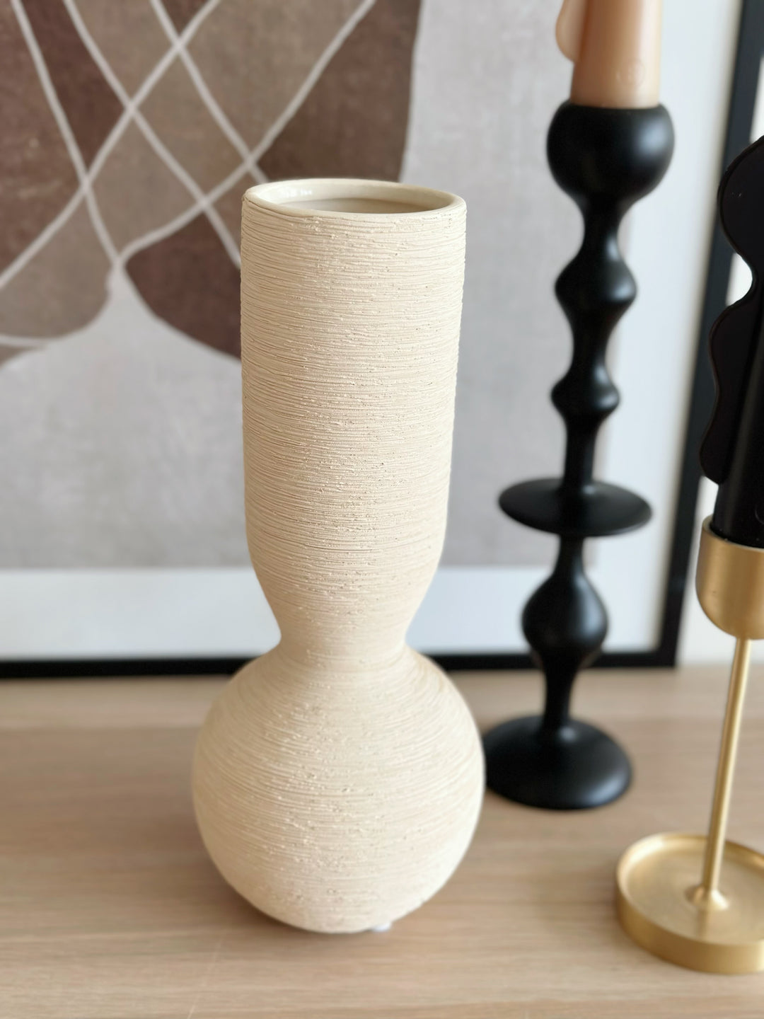 Ivory Trace Tall Vase
