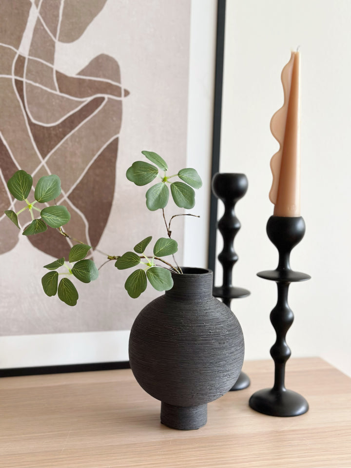 Charcoal Trace Vase
