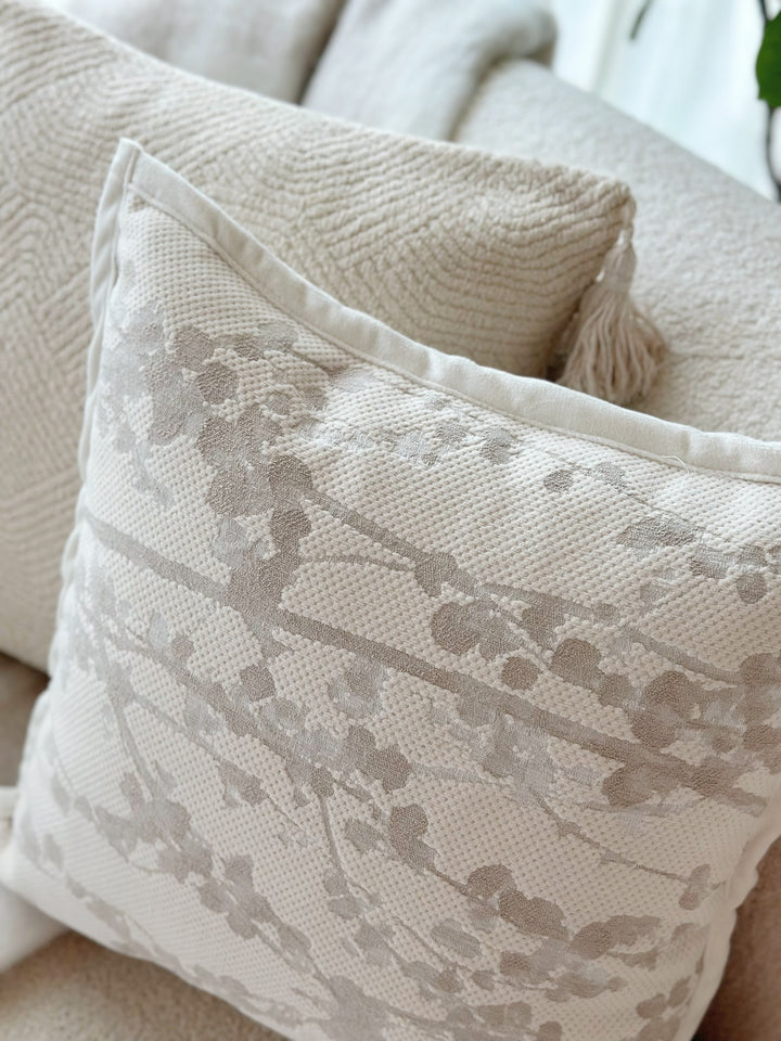 Oat Berries Branch Cushion Cover