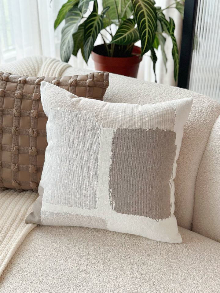 Canvas Stroke Cushion Cover