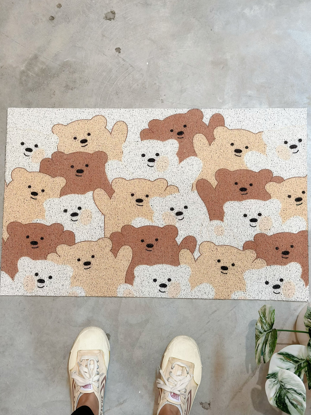 Bear Greetings PVC Doormat