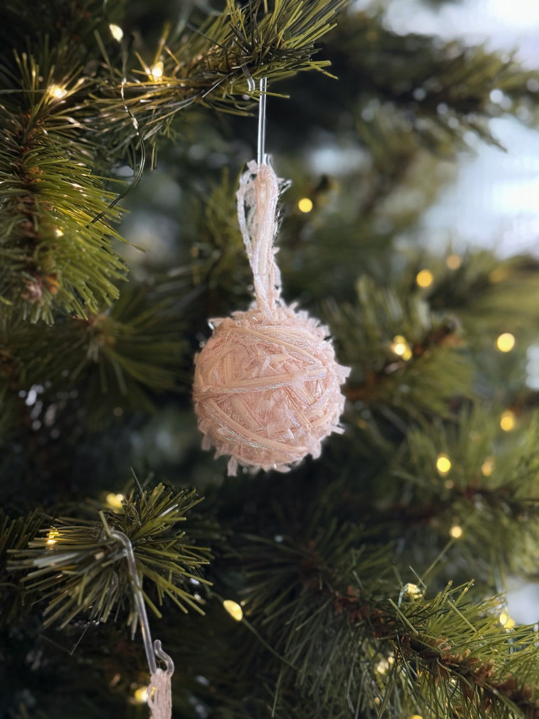 Winter Blush Yarn Baubles (set of 7)
