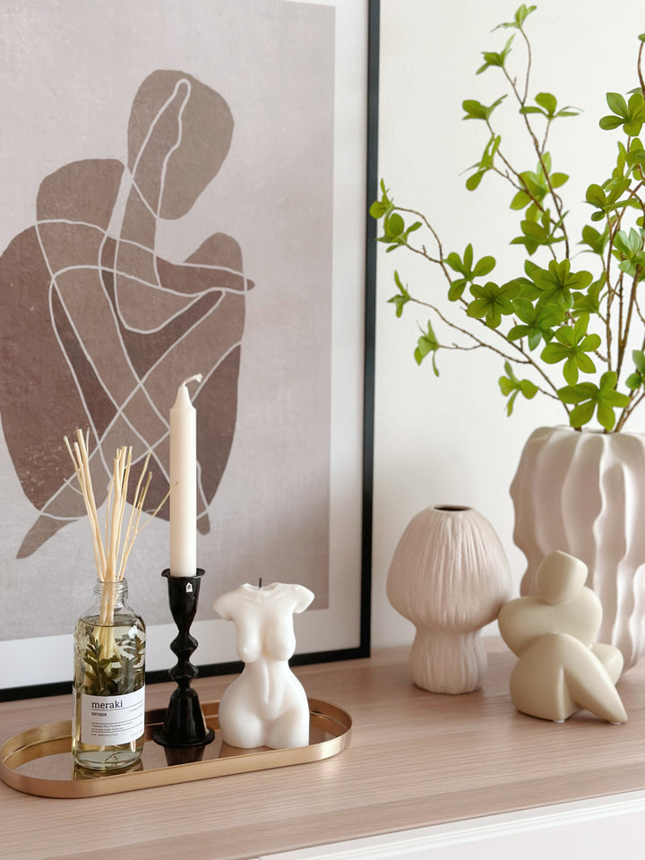 Mero Black Candle Stand - Small