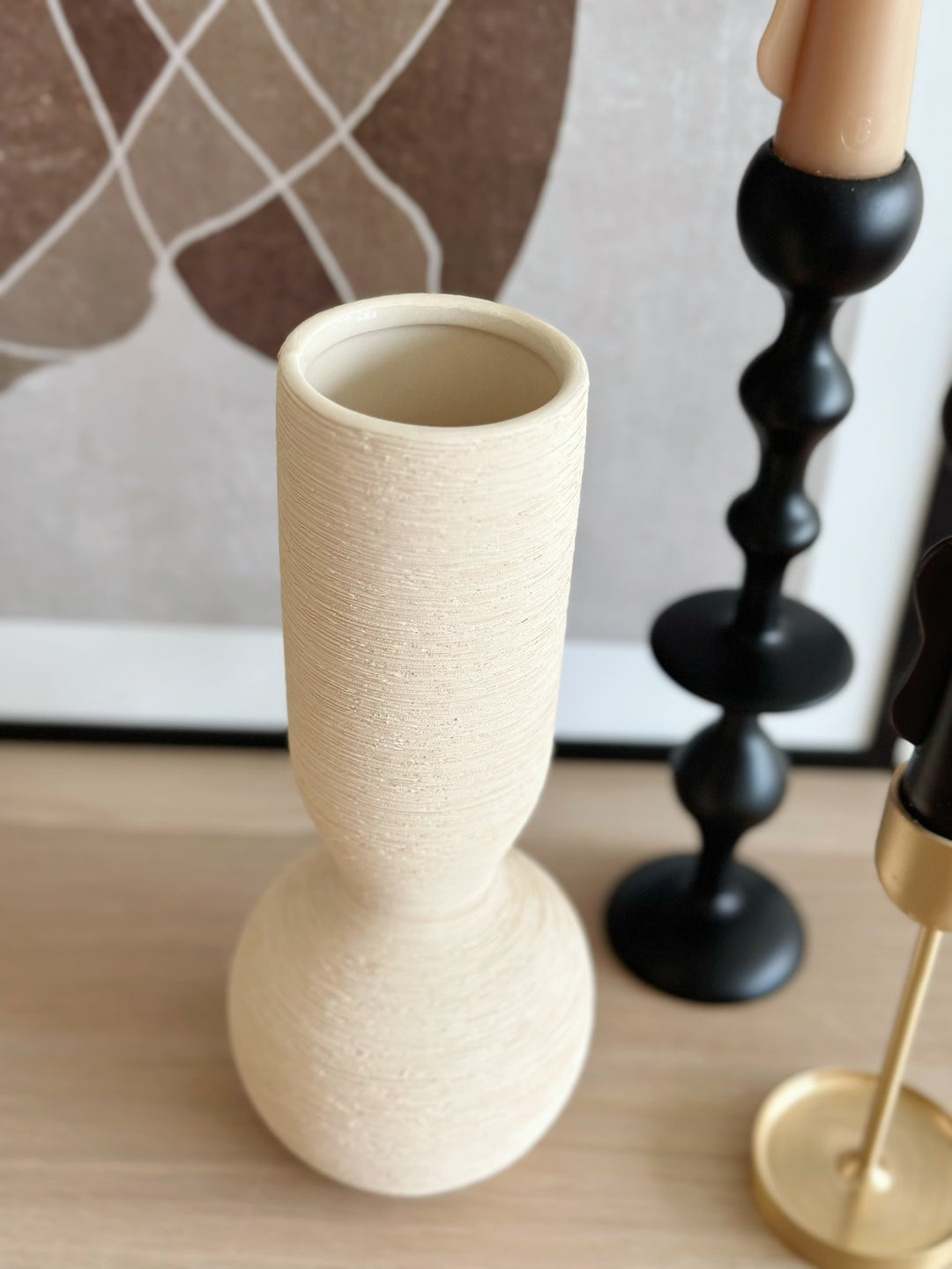 Ivory Trace Tall Vase