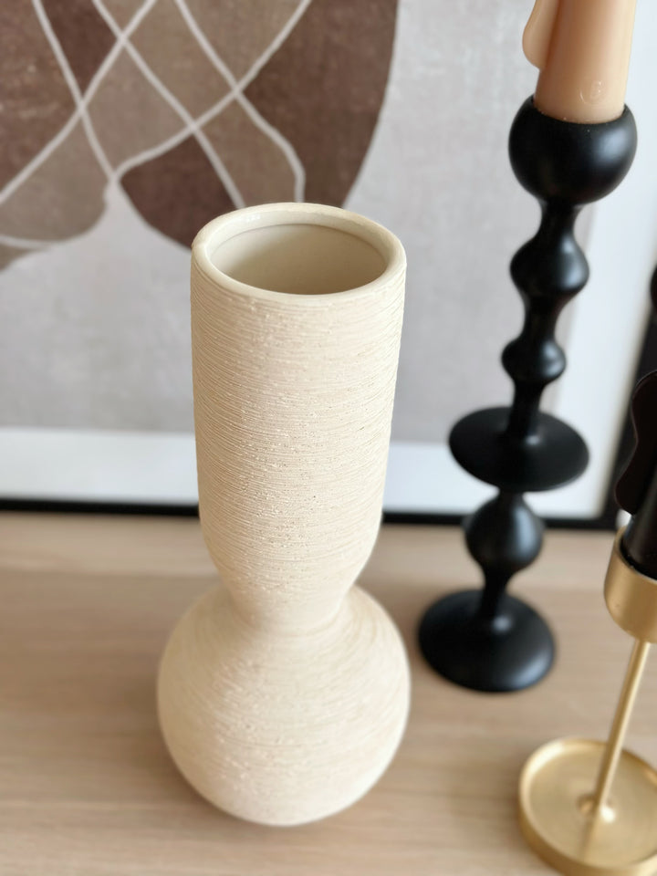 Ivory Trace Tall Vase