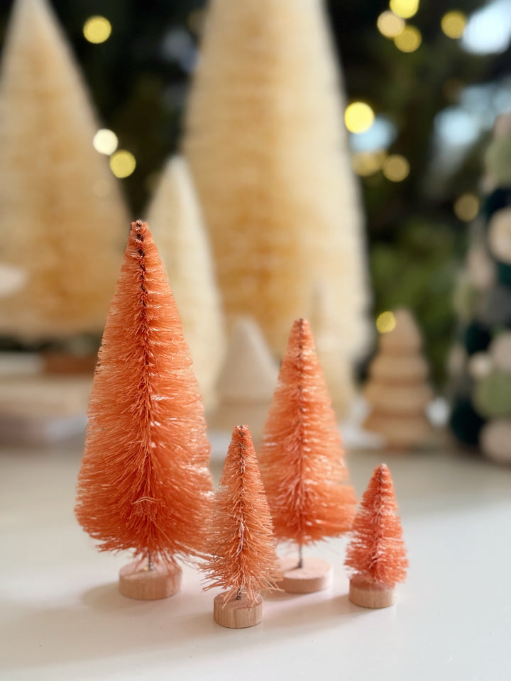 Amber Glow Mini Trees (set of 4)