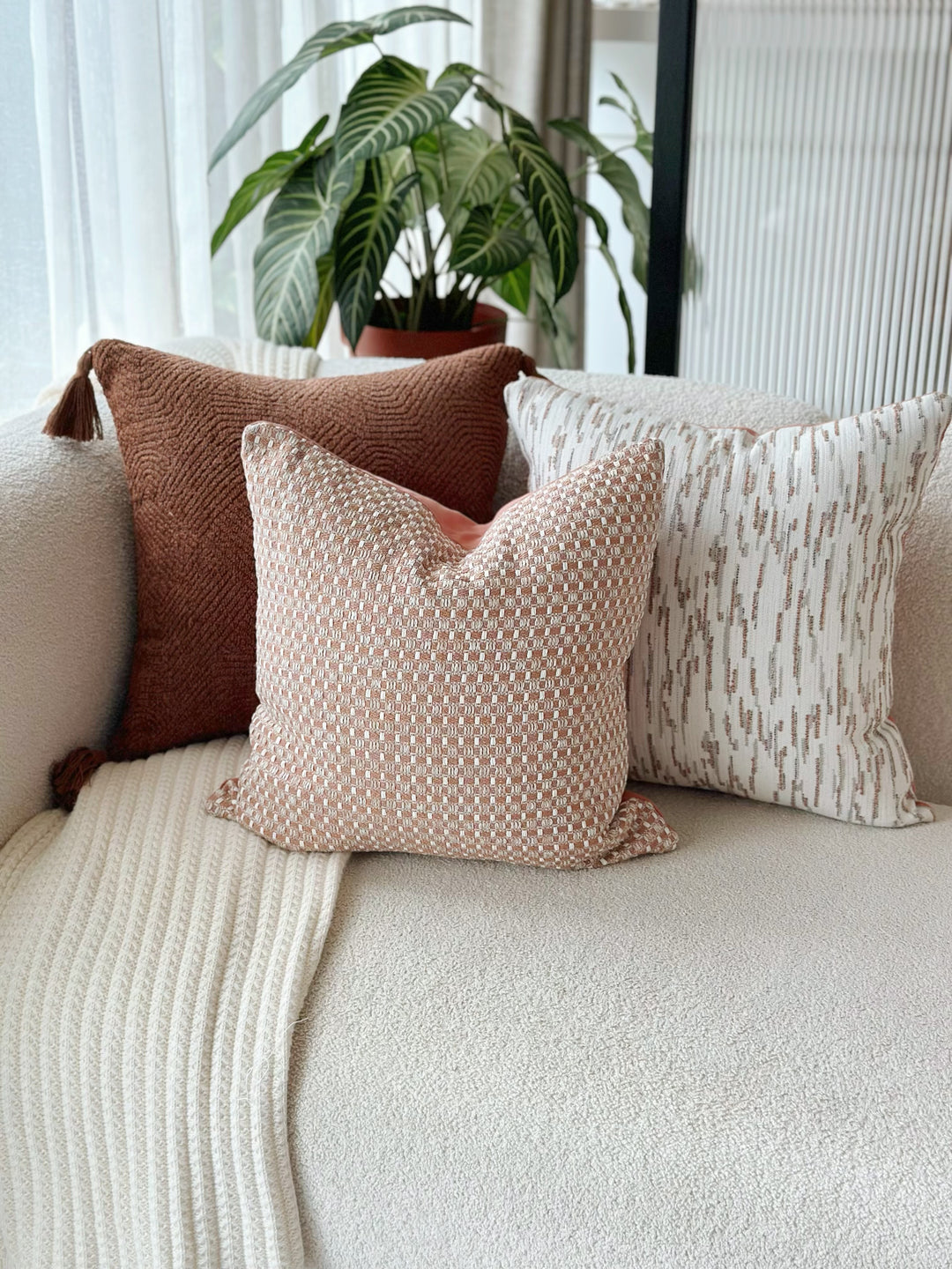 Clay Weave Cushion Cover