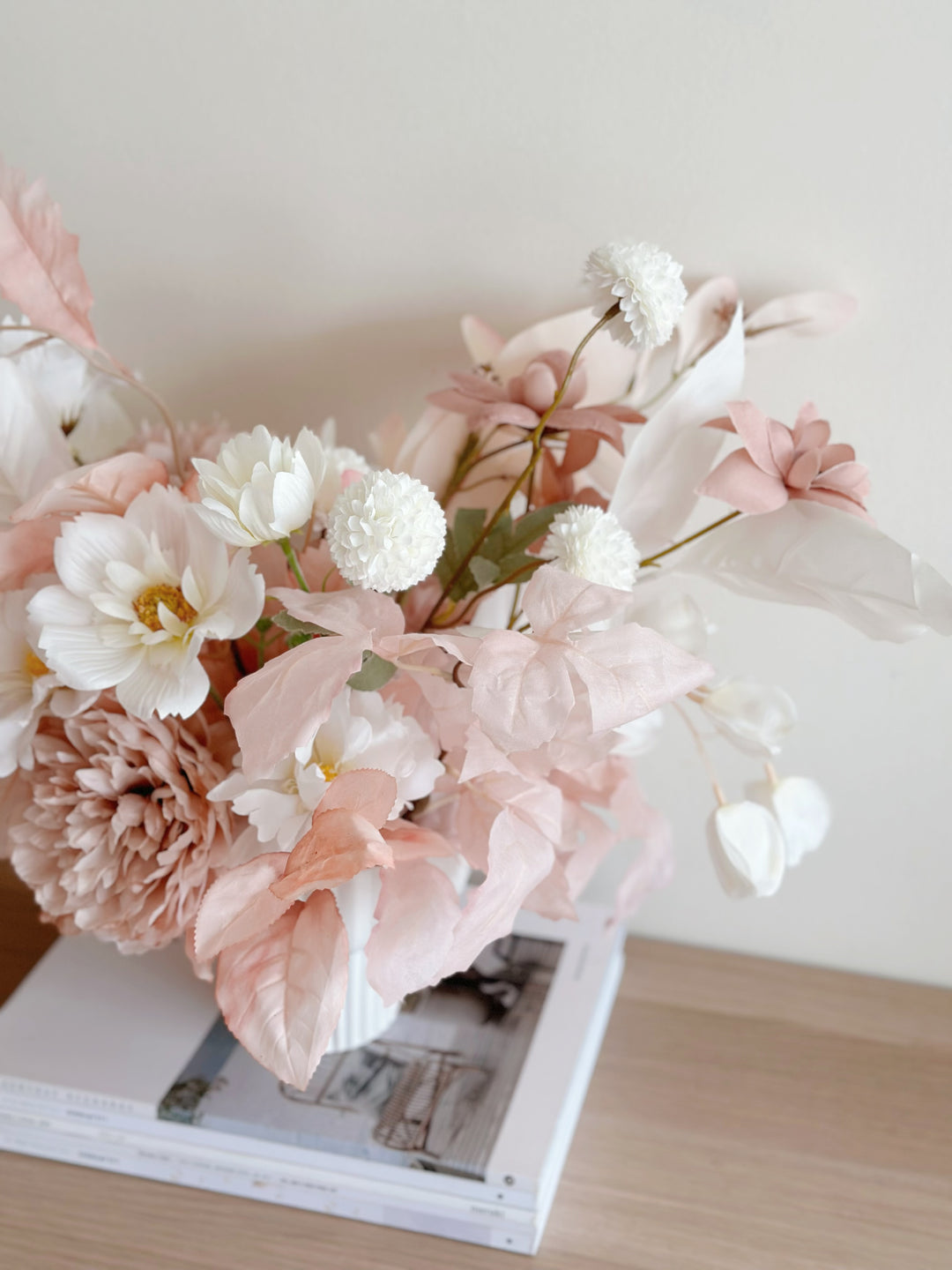 Pastel & Cream Petal Elegance in the Pot (2-sided)