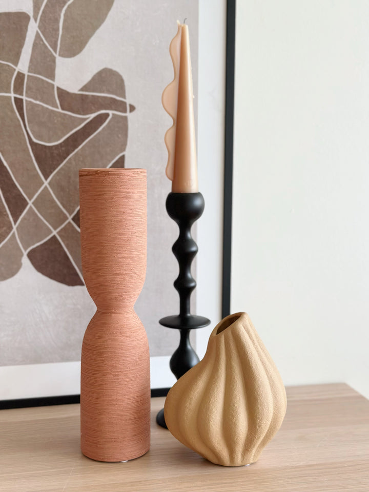 Terracotta Trace Tall Vase
