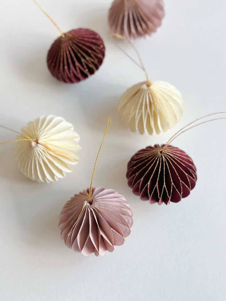 Glistening Holiday Charm Bauble Set (set of 6)