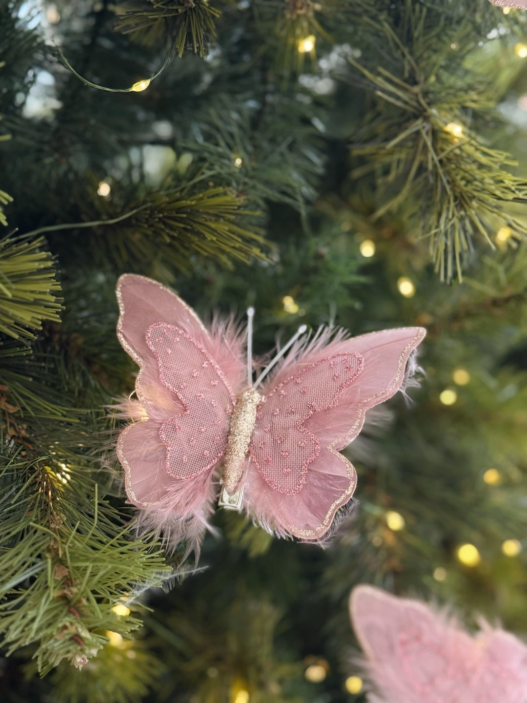 Whispering Wings Ornament Clip – Dusty Pink (set of 3)