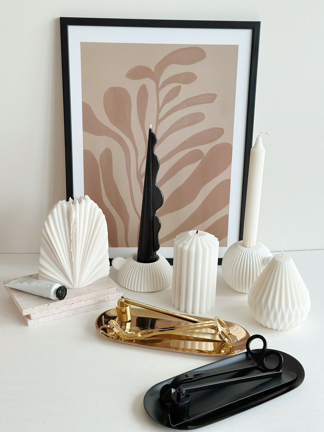 Fluted LuminaSphere Candle Holders