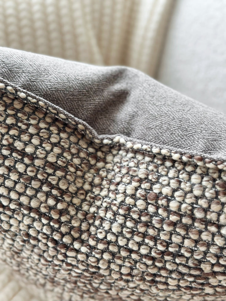 Mocha Pebble Textured Cushion Cover