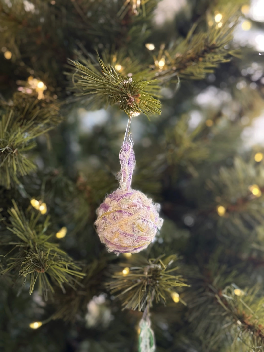 Frosted Meadow Yarn Bauble Set (set of 8)
