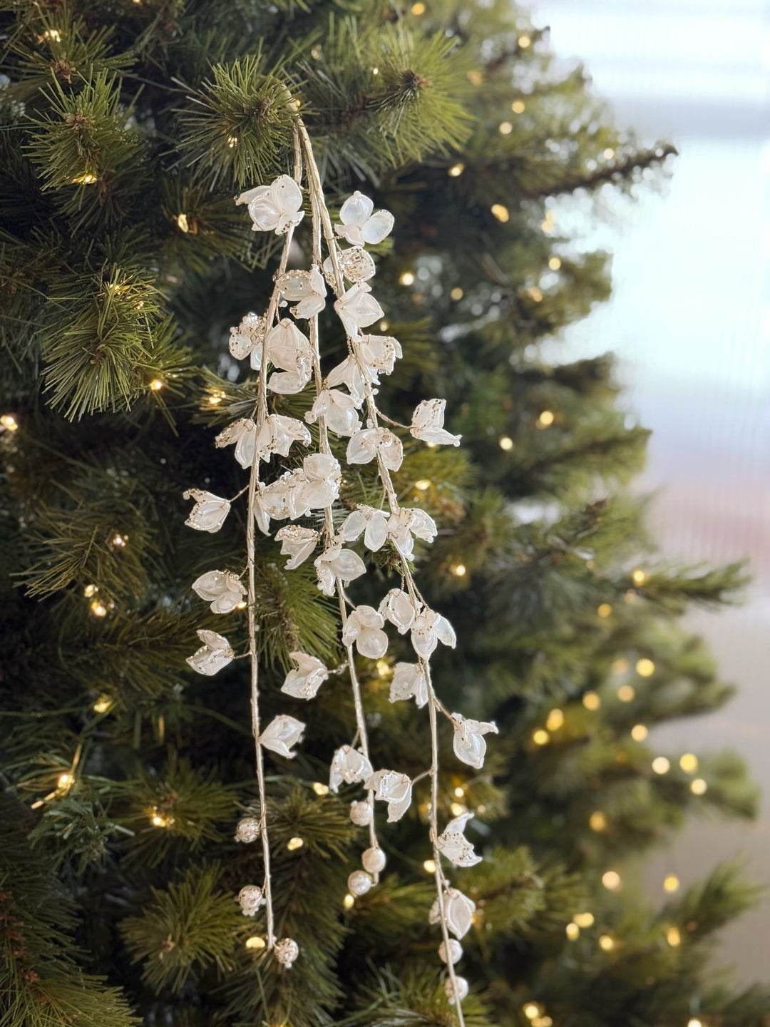 Frosted Pearl Blossom Branch
