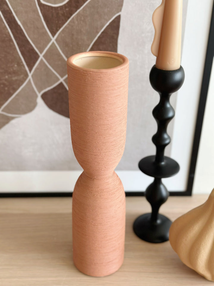 Terracotta Trace Tall Vase