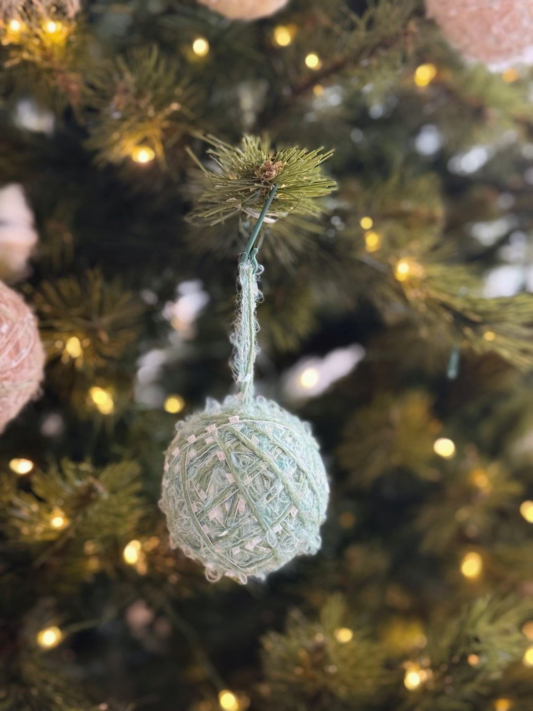 Pastel Whispers Yarn Baubles (set of 6)