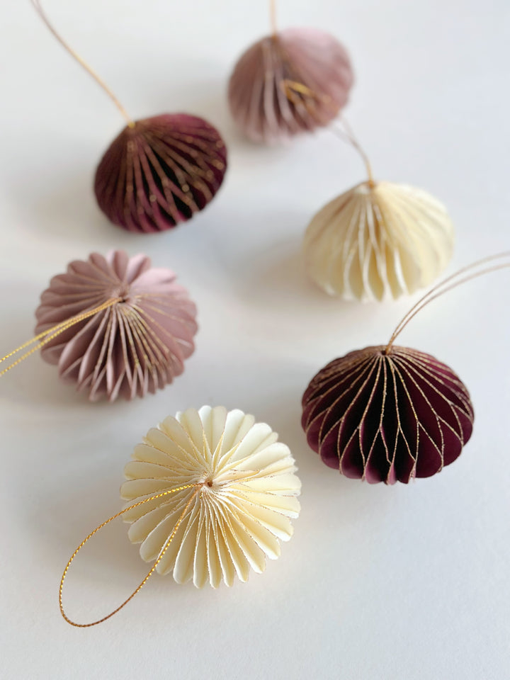 Glistening Holiday Charm Bauble Set (set of 6)