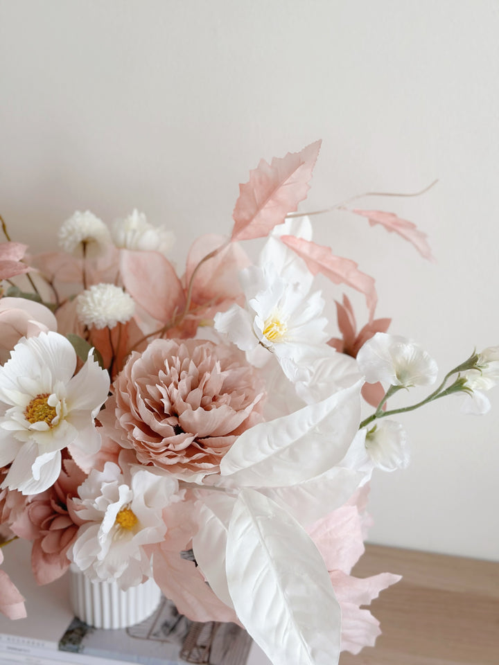 Pastel & Cream Petal Elegance in the Pot (2-sided)