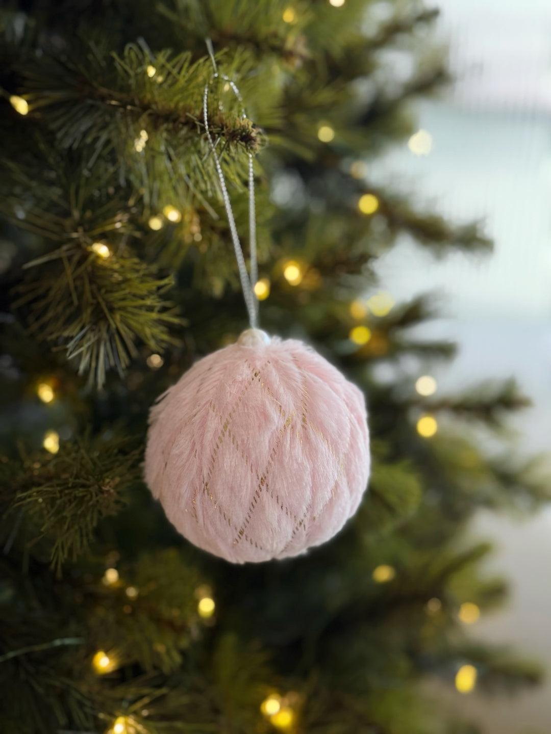 Sweet Pink Frost Ornament Set (set of 2)