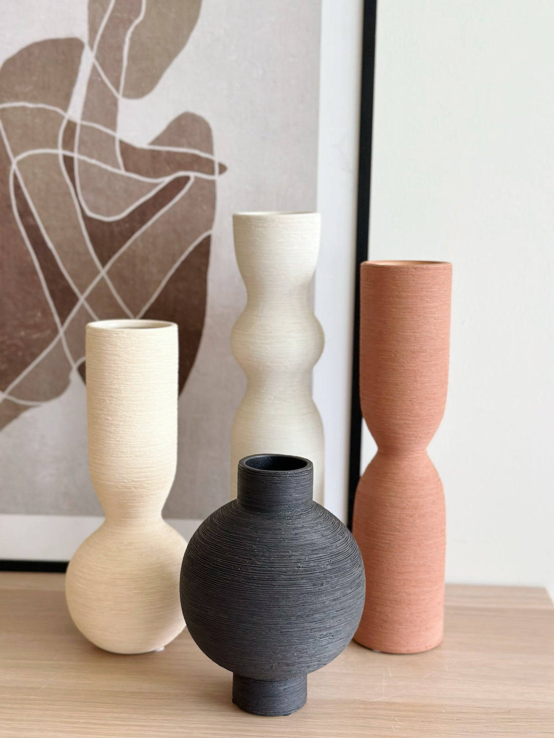 Ivory Trace Tall Vase