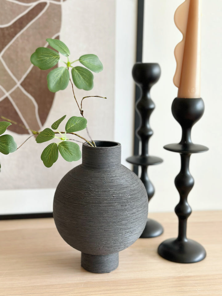 Charcoal Trace Vase