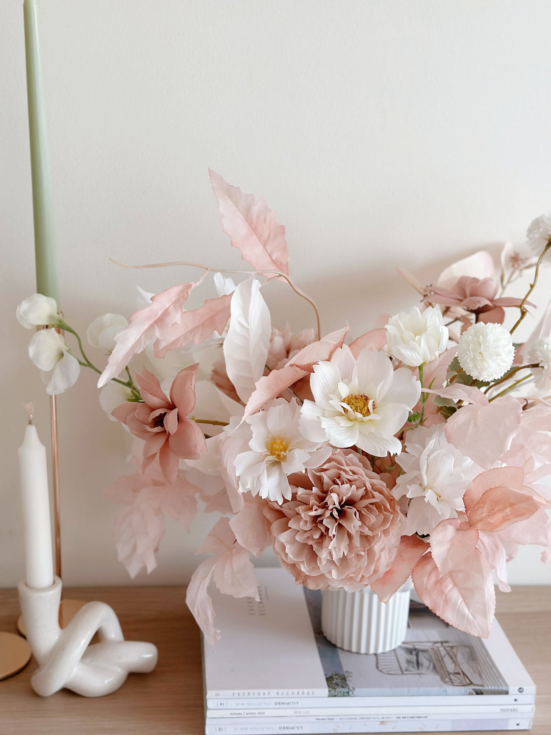 Pastel & Cream Petal Elegance in the Pot (2-sided)