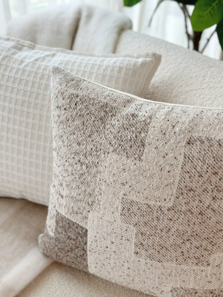 Cubist Neutral Mosaic Cushion Cover