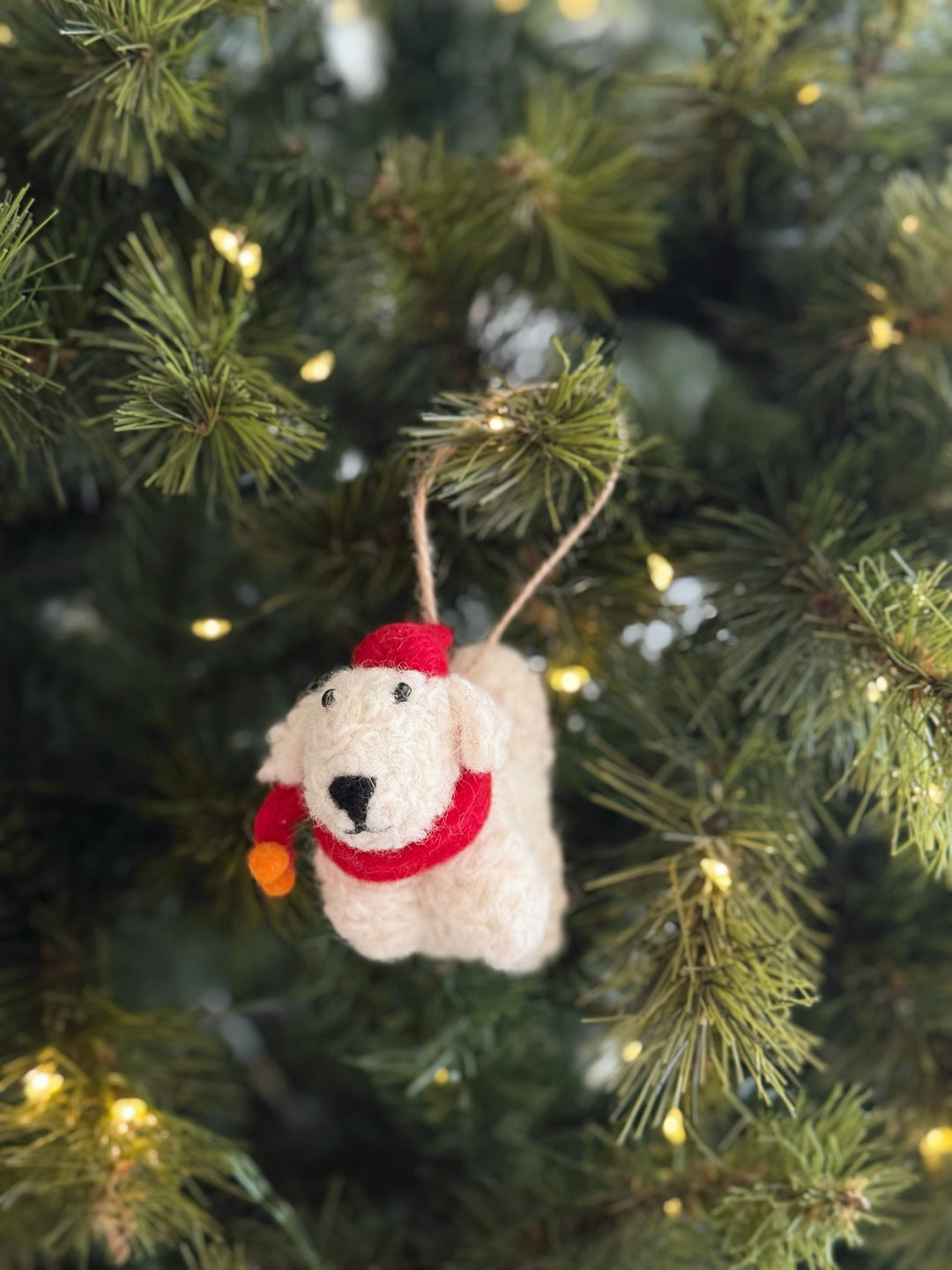 Cozy Pup Felt Ornament