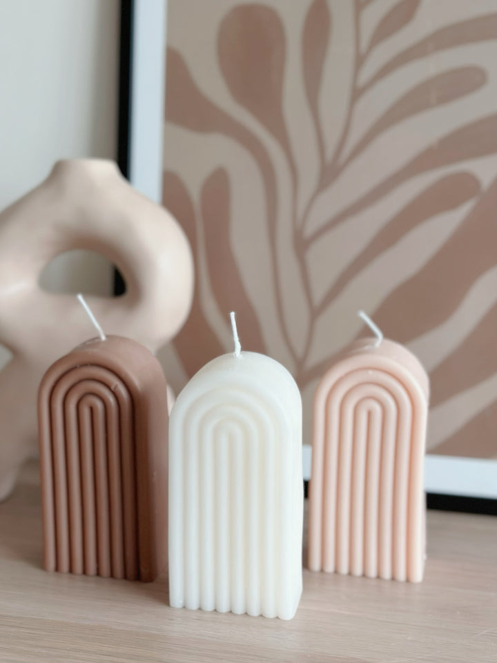 Earthy Arch Candles (3 colours)