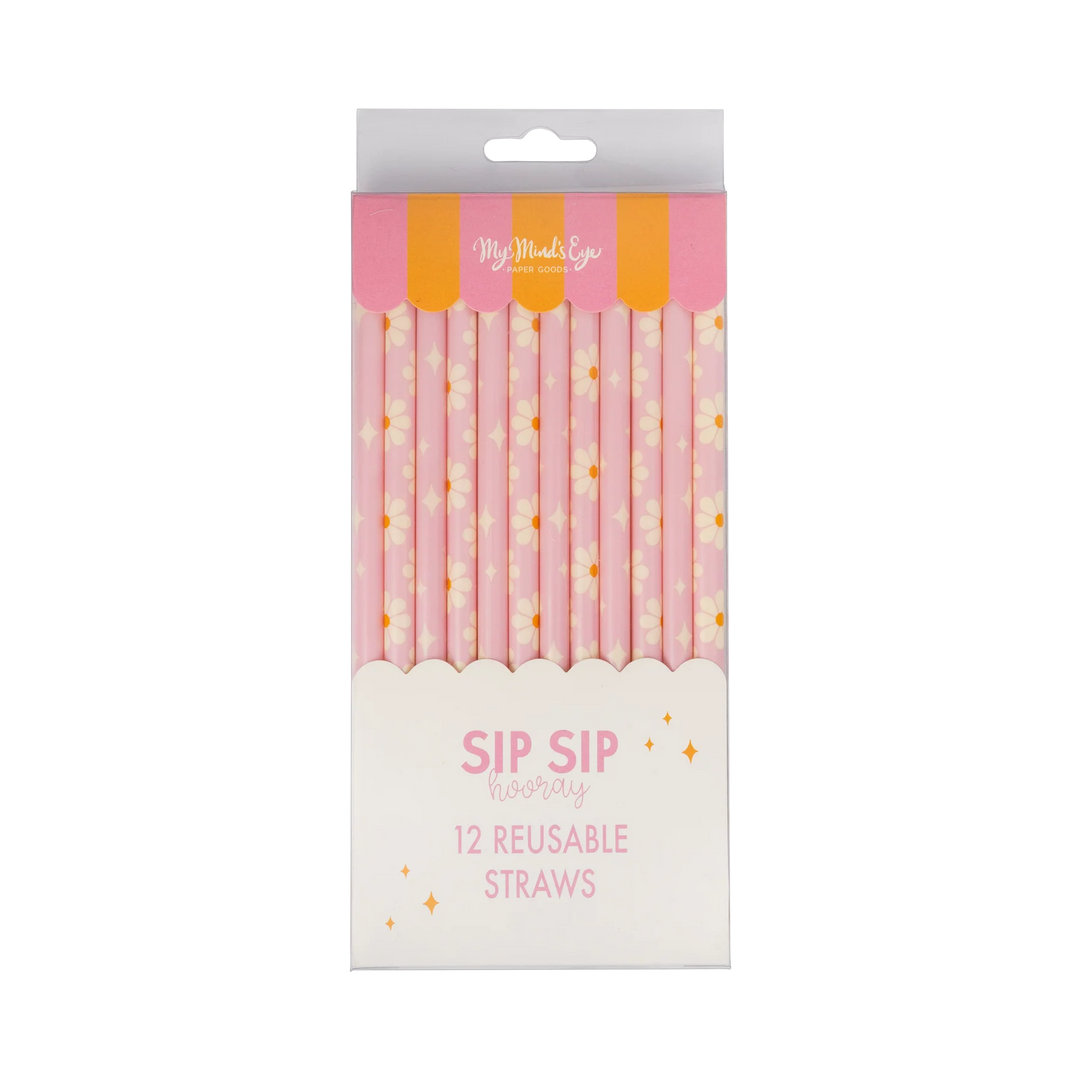 Disco Daisy Reusable Straws