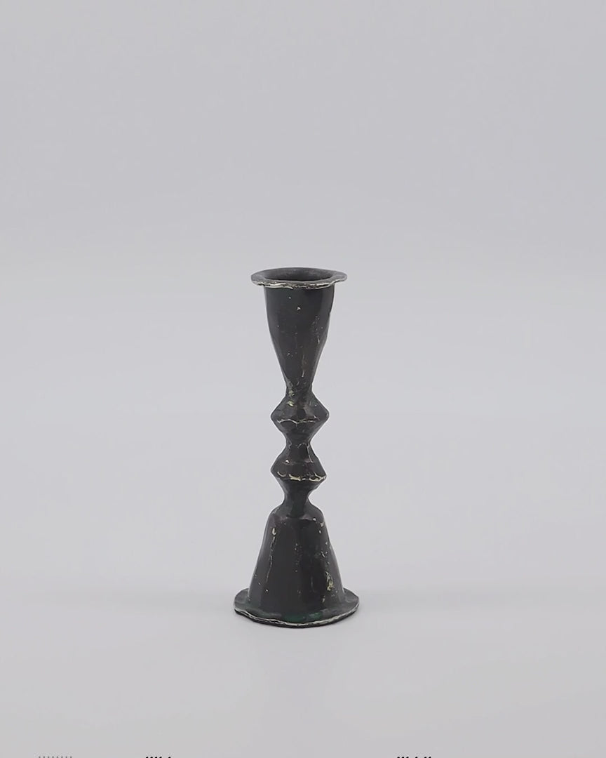 Mero Black Candle Stand - Small