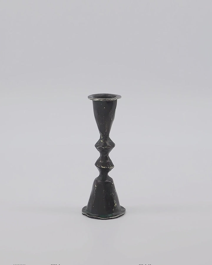 Mero Black Candle Stand - Small