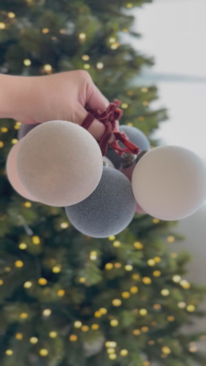 Velvet Haze 8cm Bauble Set (Set of 9)