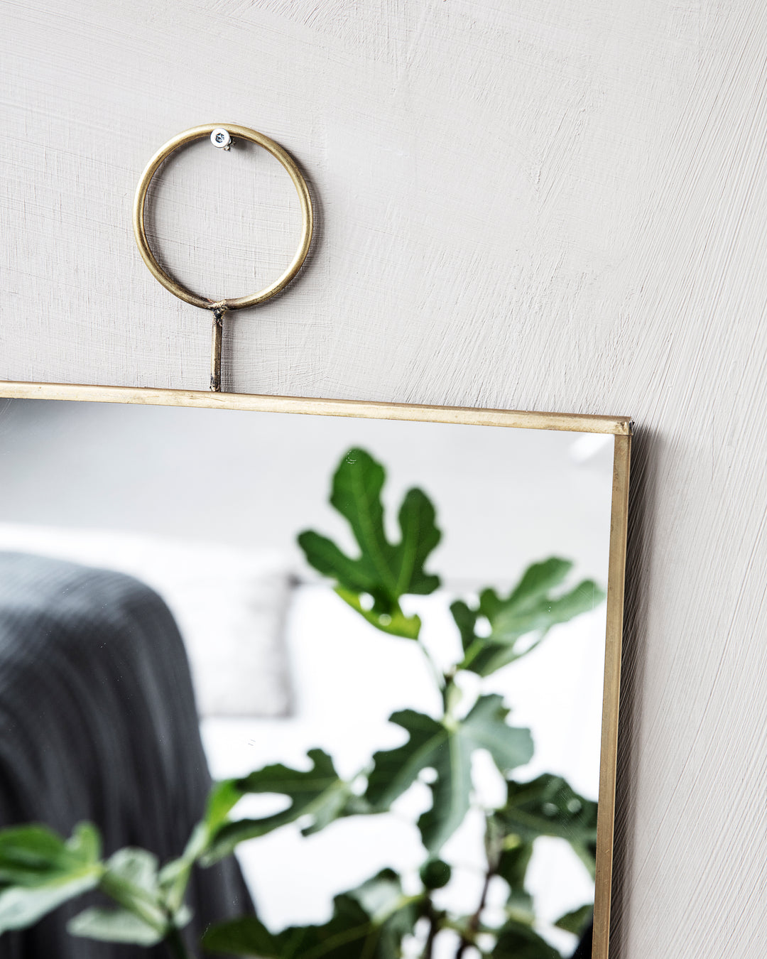 Brass Loop Mirror